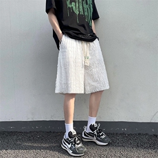 玲珑条设计感男2024新款情侣款百搭休闲运动五分裤K5219-P32，男装牛仔裤，星座412-2