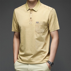 纯棉T恤短袖男2023夏季潮流半袖POLO衫上衣服NX8656-P55，男装Polo衫，星座1105-3