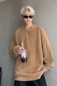 彷貂毛圆领针织衫毛衣男  CP15-特P45图片