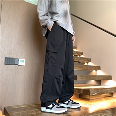 特P45控78户外冲锋裤登山徒步宽松直筒休闲长裤子100聚酯K407，男装休闲裤，电商B370