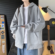23年秋季新款420克重磅抖音品质开衫卫衣侧开拉链KS2388-P75控108，男装卫衣，电商A036A