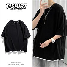 ！2026夏新款男纯棉宽松短袖T恤百搭印花体恤打底衫T3913-P26，男装T恤，星座1206-1（原A206-1）