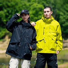 现货5W件冬季三防美式boxy解构连帽雪山冲锋衣棉衣男女棉服厚外套，男装夹克，电商A443