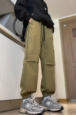 薄款改加绒冬季银狐绒大码束脚阔腿裤男K1690J加绒-特P40控68，男装卫衣，电商A001