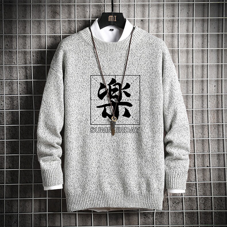 M19197-P45加绒款-P65加厚加绒毛衣男大码毛线衣男针织衫网格,男装针织衫/毛衣,电商A040A