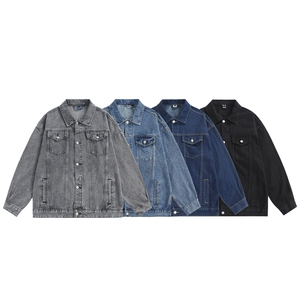 新款宽松复古情侣水洗牛仔夹克外套N991/P98