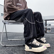 K1943-P45欧美hiphop挂链扎染牛仔裤，男装休闲裤，星座1501-1