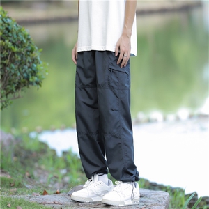 复古休闲裤男痞帅潮牌束脚工装裤多袋裤运动长裤K0213-P35图片