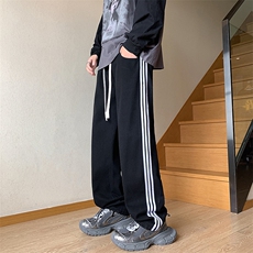 牛仔裤男秋季新款港风宽松直筒裤学院风阔腿裤K2358-P48，男装牛仔裤，星座214-3