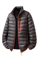 有90绒报告印花轻便M-5XL大码白鸭羽绒服男78187P238控328，男装羽绒服，星座227-7