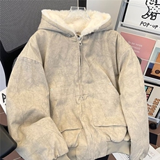 连帽棉服男冬季新款复古宽松加厚保暖座山雕棉衣外套LJ955-P135，男装棉衣，星座1008