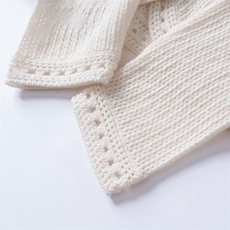 2025年秋季时尚百搭通勤简约休闲女士镂空开衫，女装羊绒衫，美创羊绒