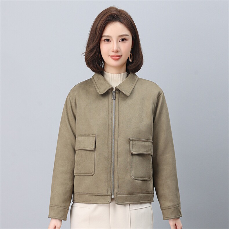 叶笙衣1186麂皮绒加棉加厚外套,女装棉衣/棉服,叶笙衣