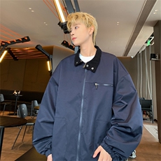 特P65控108100聚酯纤维新款纯色潮流港风外套飞行服夹克男XJ2420，男装夹克，电商B370