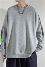 ！秋季上衣男圆领卫衣男装港风长袖t恤男外套男W105-P23，男装卫衣，星座815-2