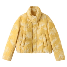 现货时尚面包服立领羽绒服女2025冬季新款宽松洋气短款白鸭绒外套，女装羽绒服，伊仟回