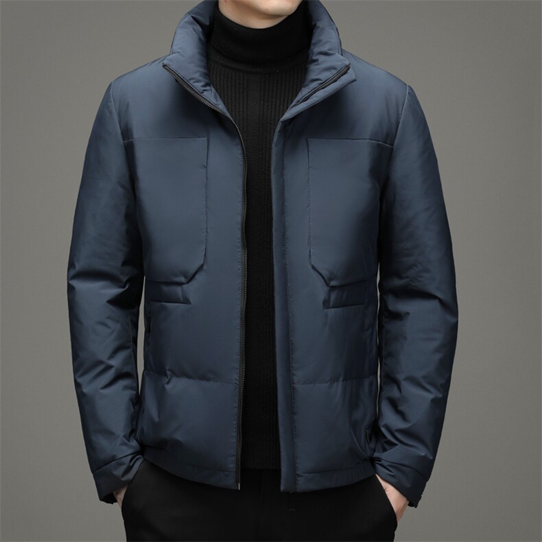 冬季白鸭绒羽绒服男士立领时尚休闲保暖羽绒外套SNNYR16901-P285,男装羽绒服,电商B212（原钱塘6029）