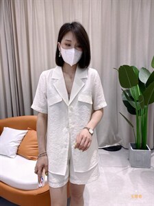 夏季短袖西装套图片