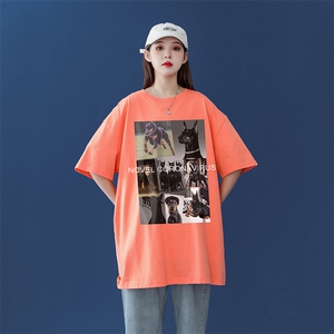 中性风 23夏季时尚潮流趣味拼图印花圆领短袖T恤套装 T32 P25控38图片