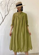 2022连衣裙，女装连衣裙，仓沐麻衣