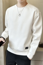 秋季新款男士卫衣圆领套头长袖打底衫纯色百搭休闲上衣W3035-P70，男装T恤，电商A237