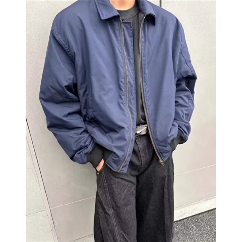 美式复古飞行夹克外套男潮牌高级感翻领短款棒球服J633,男装夹克,星座1116A（原606A-3）