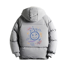 MY16180-P100加厚加绒连帽衣男大码服男面包服男网格挂拍，男装棉衣，电商A040A