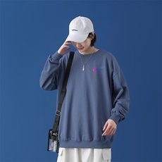Y2363P38中性模特2023秋冬连帽卫衣大码运动帽衫宽松薄外套卫衣，男装卫衣，星座510A-1