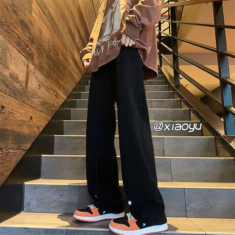 XZ616 春季大码新款设计感牛仔裤 TY506 P65控78图片