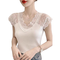 白色蕾丝内搭吊带背心女打底衫2025新款洋气时髦性感V领无袖上衣，女装背心吊带，暖姿羊绒