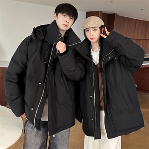 羽绒服男冬季新款港风连帽白鸭绒情侣外套YR922-P160 (控价208元图片