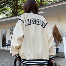 A112-P822025秋新款宽松百搭学生字母休闲外套棒球服潮，女装短外套，星座911