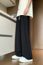 K167/特P30裤子男直筒冰丝凉感休闲西裤男阔腿速干垂感长裤，男装休闲裤，电商基地A050