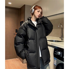 中性风冬装港风pu软皮刺绣棉服棉衣休闲加厚外套男G1108P128，男装棉衣，电商A339