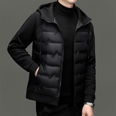 秋冬季白鸭绒轻薄羽绒服休闲男士短款时尚户外保暖防寒男外套，男装羽绒服，钱塘6003（原4033）