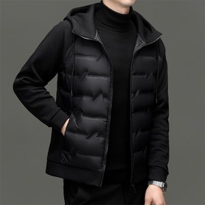 秋冬季白鸭绒轻薄羽绒服休闲男士短款时尚户外保暖防寒男外套
