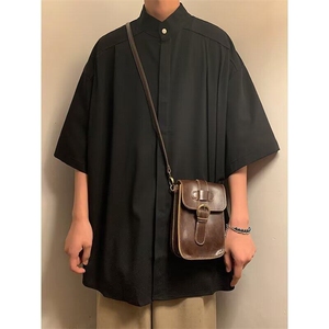 CLH29-P28美式复古衬衫男长袖春秋季潮牌格子衬衣宽松休闲外套图片