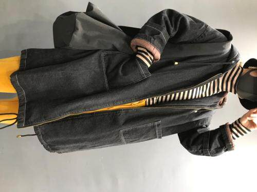 印花牛仔棉服，女装棉衣/棉服，怪怪树