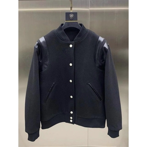 W10290-P55 加棉63 网图现货 高级感毛呢夹棉夹克复古棉衣棒球服图片