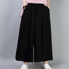 阔腿裤九分裤薄款2021年夏季裤子中腰时尚休闲气质潮流，女装裤子，独衣靓