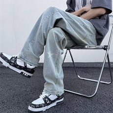 美式牛仔裤男春秋新款休闲直筒裤NK701P42，男装牛仔裤，星座1116-2