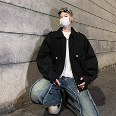 2024美式多口袋工装短款夹克男休闲百搭痞帅外套潮JK857P70，男装夹克，星座1108