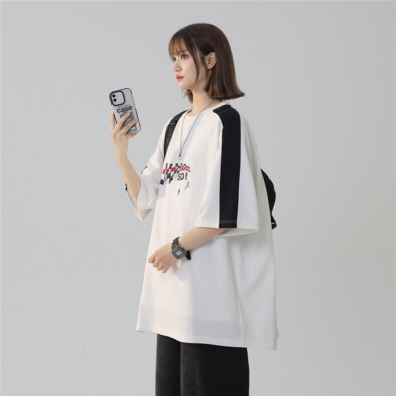 2025夏季新款拼接条纹蓝白色短袖polo杉T恤T1027/P45控59-100棉,男装T恤,电商A148-1