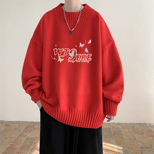 半高领毛衣男大码胖子针织衫毛线衣 M18443-P45 加绒款-P65图片