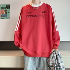 400高克重华棉秋冬内景新款宽松圆领卫衣男潮WY00255/P45加绒P50，男装卫衣，电商B316