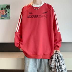 400高克重华棉秋冬内景新款宽松圆领卫衣男潮WY00255/P45加绒P50图片