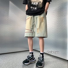 XZ616夏季新款破洞牛仔短裤TY843P45控58，男装牛仔裤，星座512A（原616）