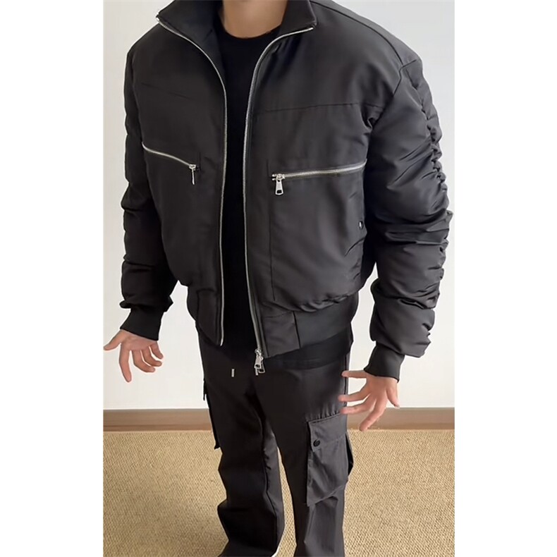 网图 BOMBER弯道廓形棉服短款棉衣DY2478-P110  夹克DY2476-P90图片