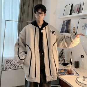 秋冬款高街机车皮衣pu绗棉皮质美式飞行皮夹克PJK231-P110控158图片