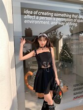 【LILILIN】22L1235原宿袜套百褶裙，其它，LILILIN